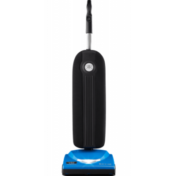 Upright blue Riccar vacuum cleaner